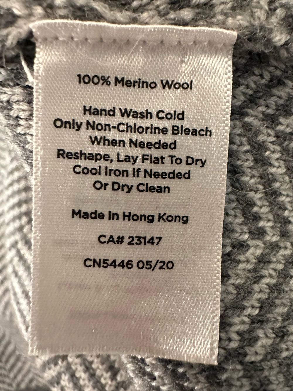TALBOTS Women's XL Gray Herringbone Button Jacket Sweater Open Cardigan - Picture 10 of 12